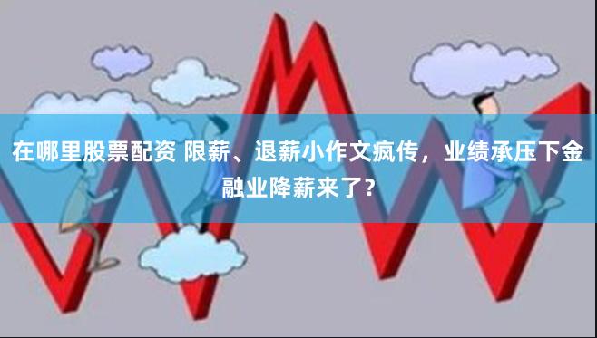 在哪里股票配资 限薪、退薪小作文疯传，业绩承压下金融业降薪来了？